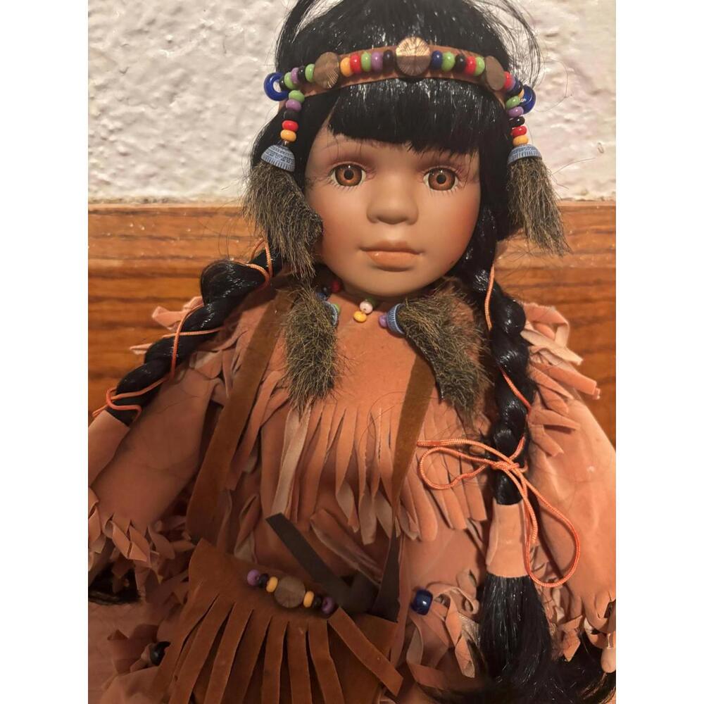 American Princess Native America Porcelain Doll Heritage "Winema" GUC